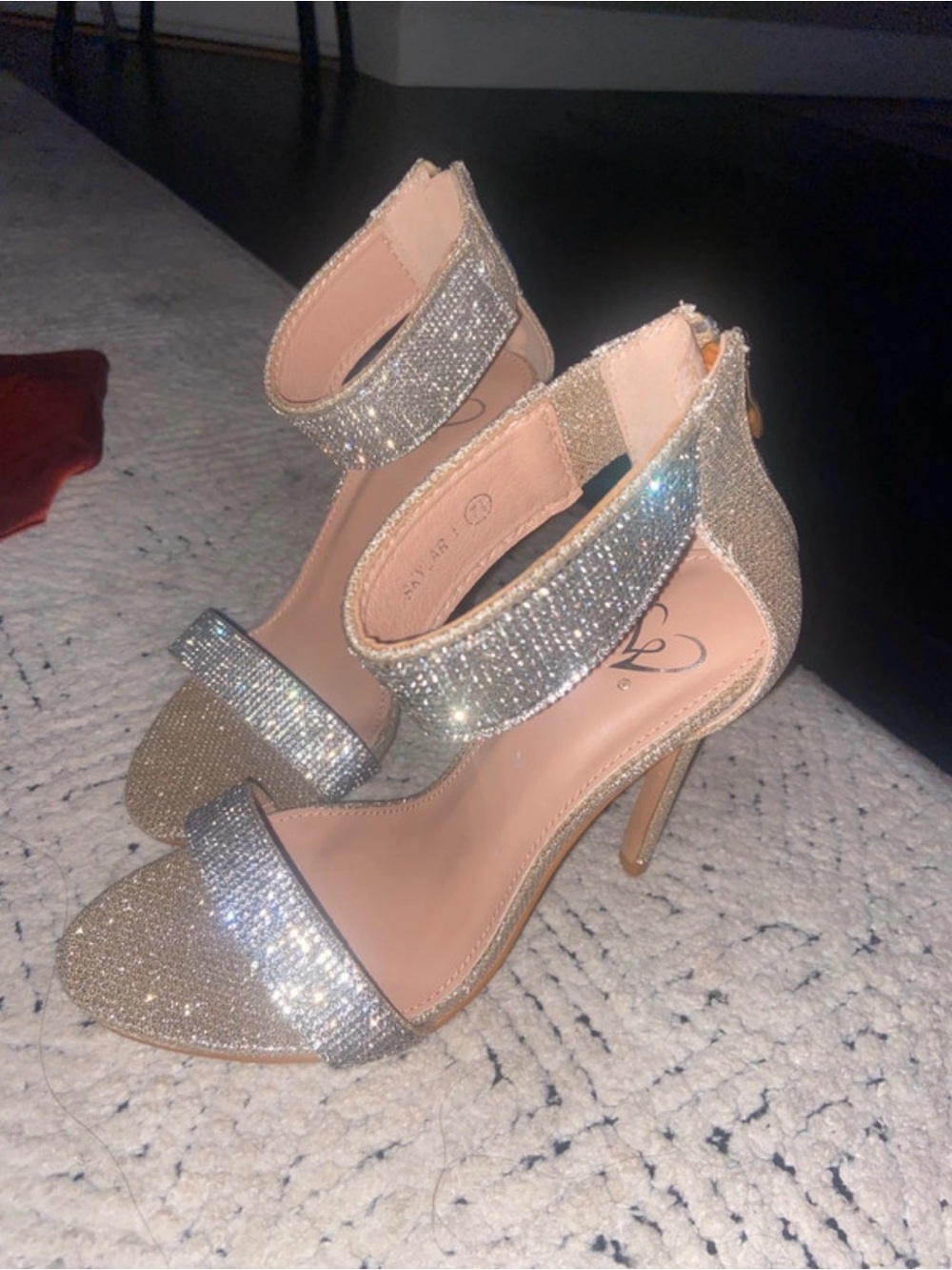Sparkling High Heel Sandals in Jewels